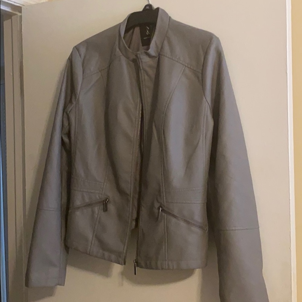 New York and company leather jacket